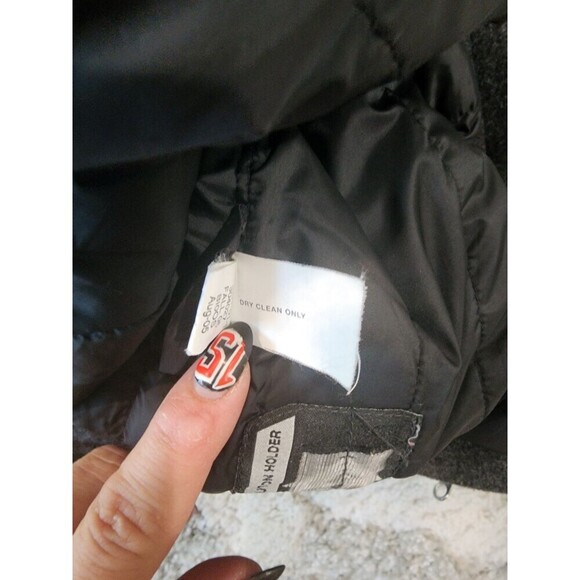 Vintage Gap Bomber Jacket Men’s Large Gray Wool Blend Full Zip Pockets Y2K - Picture 6 of 15